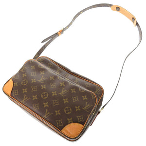 ベタ無し ルイ ヴィトン ナイル モノグラム M45244 ブラウン ショルダーバッグ LV 1343【中古】LOUIS VUITTON
