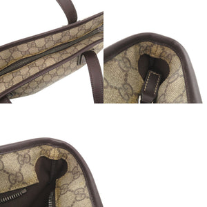 美品 グッチ GG柄 211138 GGスプリームキャンバス ベージュ トートバッグ 1345【中古】GUCCI