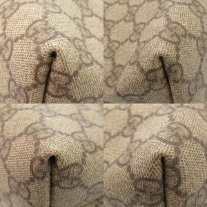 美品 グッチ GG柄 211138 GGスプリームキャンバス ベージュ トートバッグ 1345【中古】GUCCI