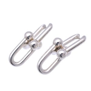 美品 ティファニー ハードウェア リンク ラージ ピアス シルバー 925 ジュエリー 1383【中古】TIFFANY&Co.