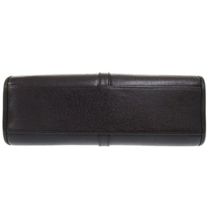 美品 グッチ ジャッキー 00210682404 レザー ブラック ハンドバッグ 黒 1413【中古】GUCCI