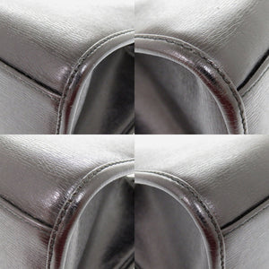 美品 グッチ ジャッキー 00210682404 レザー ブラック ハンドバッグ 黒 1413【中古】GUCCI