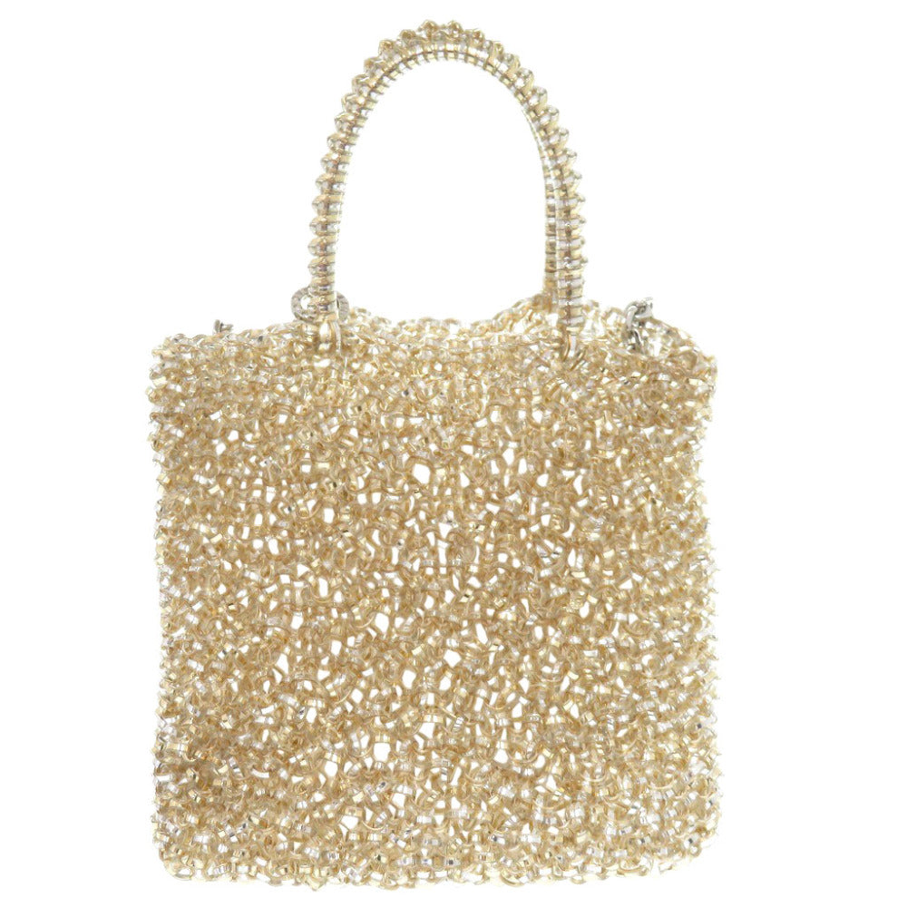 新品同様 アンテプリマ スタンダード ミニアトゥーラ PVC シルバーゴールド チェーンショルダーバッグ 1472【中古】ANTEPRIMA