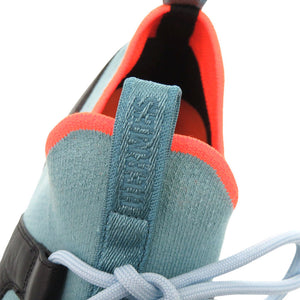 新品同様 エルメス デュエル レザー ブルー ブラック スニーカー 1507【中古】HERMES メンズ