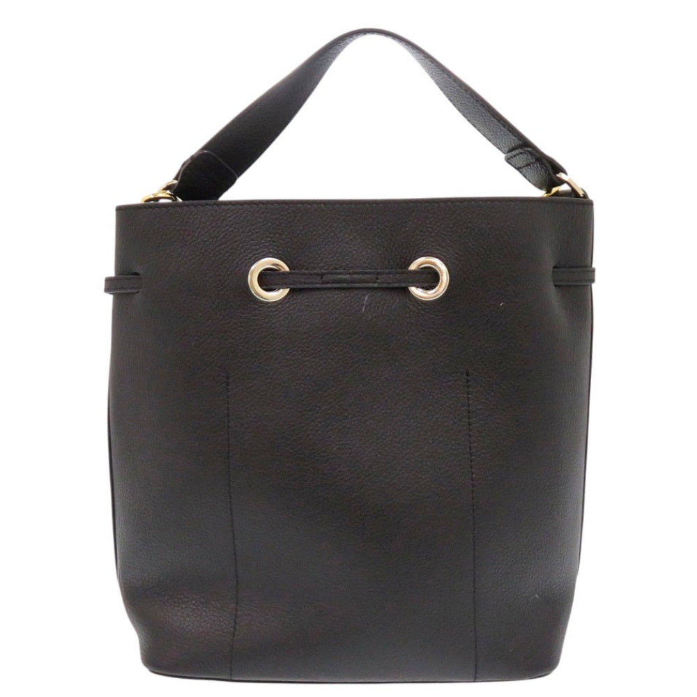 美品 フルラ コスタンザ レザー ブラック 2wayハンドバッグ 黒 1527【中古】Furla