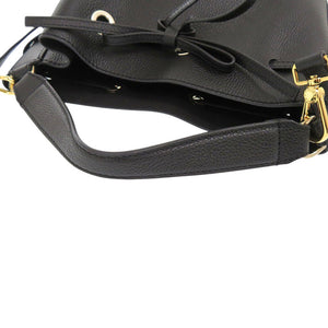 美品 フルラ コスタンザ レザー ブラック 2wayハンドバッグ 黒 1527【中古】Furla