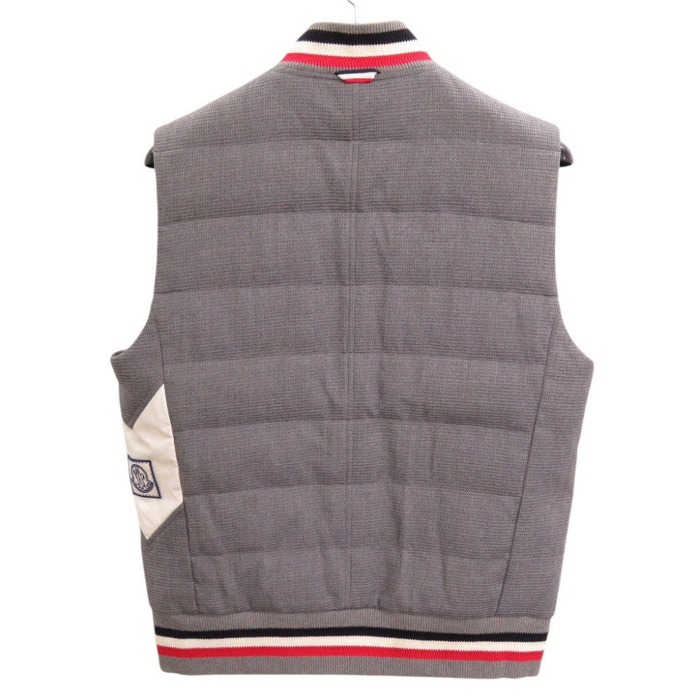 モンクレール GIRET ダウン ウール グレー ダウンベスト 1536【中古】MONCLER メンズ