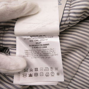 モンクレール GIRET ダウン ウール グレー ダウンベスト 1536【中古】MONCLER メンズ