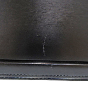美品 ロエベ ヴィンテージ アナグラム スウェード/レザー ブラック ハンドバッグ 黒 1539【中古】LOEWE
