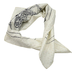 新品同様 エルメス カレ70 ブリッド ドゥ ガラ Brides de Gala Broderie Anglaise スカーフ 刺繍 シルク Blanc  1545【中古】HERMES