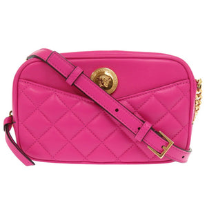 未使用品 ジャンニ ヴェルサーチ メデューサ キルティング 1A03912 レザー ピンク チェーンショルダーバッグ 1554【中古】Gianni Versace