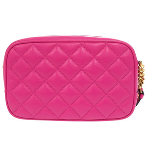 未使用品 ジャンニ ヴェルサーチ メデューサ キルティング 1A03912 レザー ピンク チェーンショルダーバッグ 1554【中古】Gianni Versace