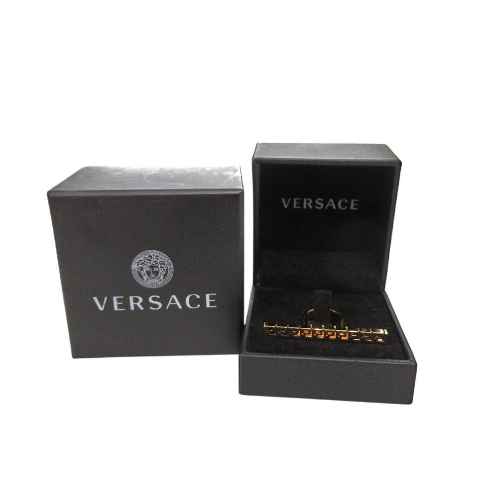 美品 ヴェルサーチ グレカ リング GP 10号 ゴールド 指輪 1555【中古】VERSACE