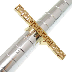 美品 ヴェルサーチ グレカ リング GP 10号 ゴールド 指輪 1555【中古】VERSACE