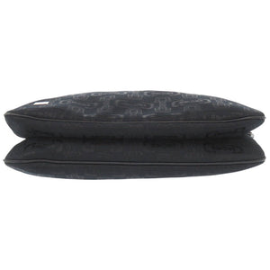 美品 グッチ ホースビット柄 211523 キャンバス ブラック ショルダーバッグ 黒 1563【中古】GUCCI