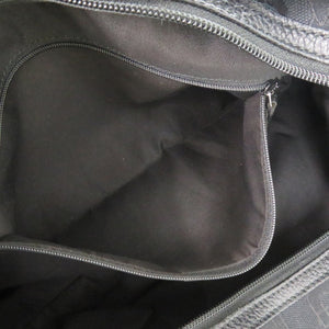 美品 グッチ ホースビット柄 211523 キャンバス ブラック ショルダーバッグ 黒 1563【中古】GUCCI