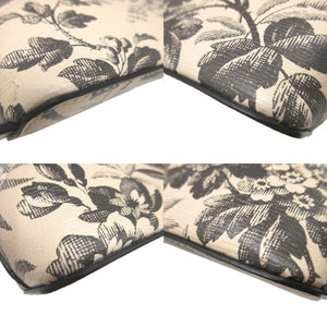 未使用 グッチ ハーバリウム 662130 レザー ベージュ ブラック 黒 筆箱 ペンケース 1564【中古】GUCCI