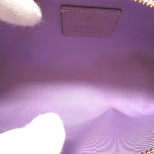 未使用 グッチ ティアン 662130 レザー パープル 紫 筆箱 ペンケース 1565【中古】GUCCI
