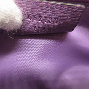 未使用 グッチ ティアン 662130 レザー パープル 紫 筆箱 ペンケース 1565【中古】GUCCI