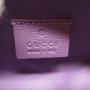 未使用 グッチ ティアン 662130 レザー パープル 紫 筆箱 ペンケース 1565【中古】GUCCI