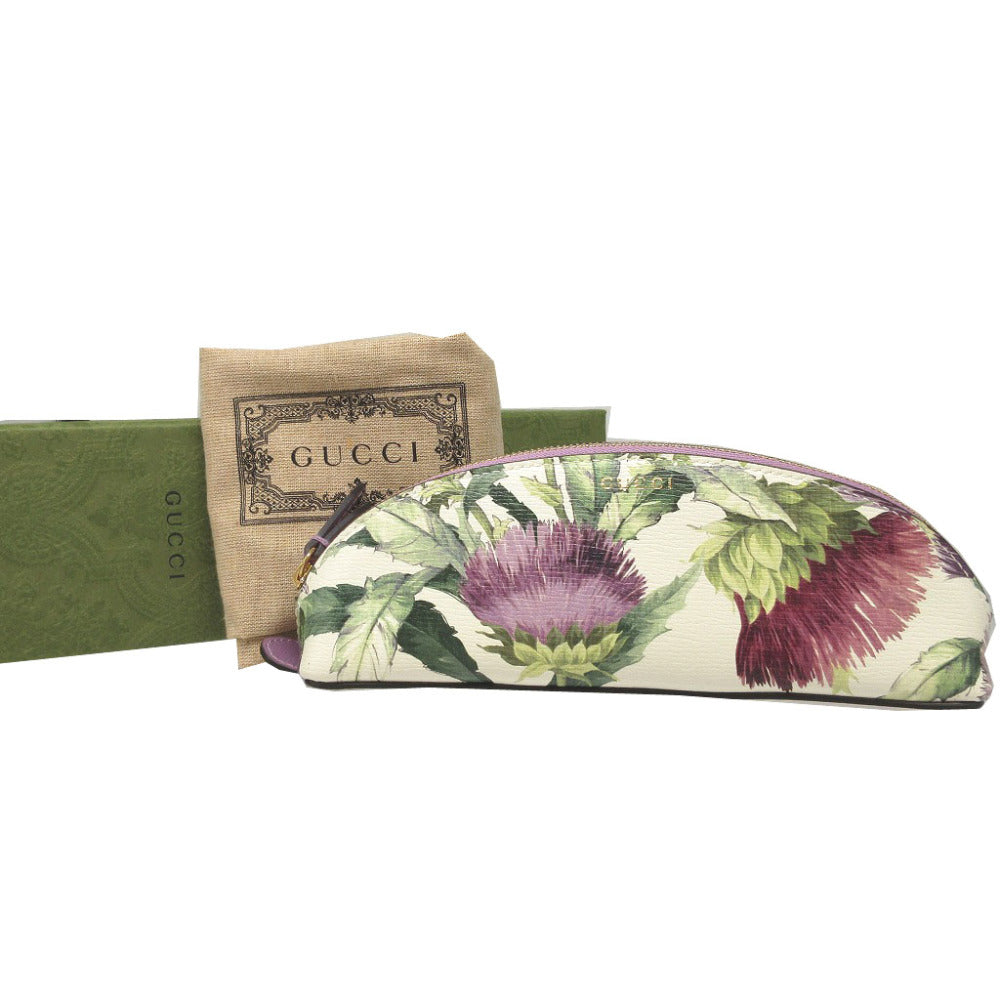 未使用 グッチ ティアン 662130 レザー パープル 紫 筆箱 ペンケース 1565【中古】GUCCI