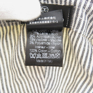 美品 シャネル コットン/ツイード アイボリー 帽子 1591【中古】CHANEL
