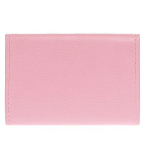 美品 ルイ ヴィトン ポルトフォイユ ロックミニ M80088 レザー ピンク 三つ折り財布 LV 1592【中古】LOUIS VUITTON