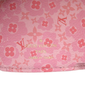 美品 ルイ ヴィトン ポルトフォイユ ロックミニ M80088 レザー ピンク 三つ折り財布 LV 1592【中古】LOUIS VUITTON