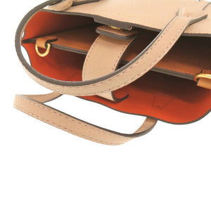 未使用 トリーバーチ PERRY MINI ペリーミニトート 142616 レザー DEVON SAND 2wayショルダーバッグ ベージュ 1610【中古】Tory Burch