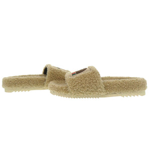 未使用品 グッチ × ザ ノースフェイス 679948 ムートン ボア ベージュ サイズ37 ムートンサンダル 1612【中古】GUCCI