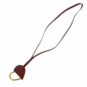 新品同様 エルメス オー クール デュ フォーブール スイフト ルージュグレナ ネックレス キーホルダー 1623【中古】HERMES