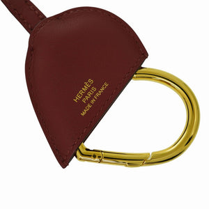 新品同様 エルメス オー クール デュ フォーブール スイフト ルージュグレナ ネックレス キーホルダー 1623【中古】HERMES