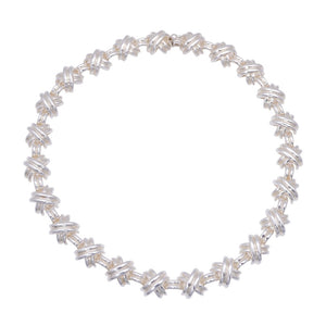 美品 ティファニー シグネチャー ネックレス シルバー 925 アクセサリー 1646【中古】TIFFANY&Co.