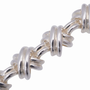 美品 ティファニー シグネチャー ネックレス シルバー 925 アクセサリー 1646【中古】TIFFANY&Co.