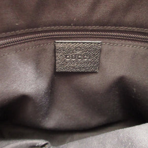 美品 グッチ アビー 130738 GGキャンバス レザー ホーボー ブラック 黒 ショルダーバッグ 1650【中古】GUCCI