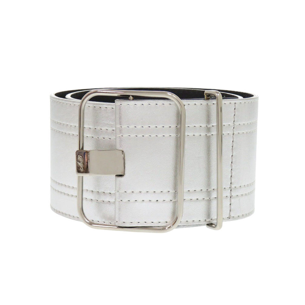 美品 ロジェヴィヴィエ レザー シルバー ベルト 1658【中古】Roger Vivier