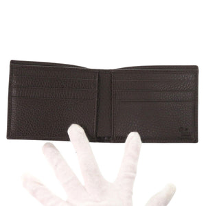 新品同様 グッチ GGキャンバス 260987 ベージュ 二つ折り財布 1660【中古】GUCCI