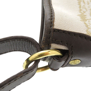 美品 ハンティングワールド キャンバス/レザー ブラウン ショルダーバッグ 1665【中古】HUNTING WORLD