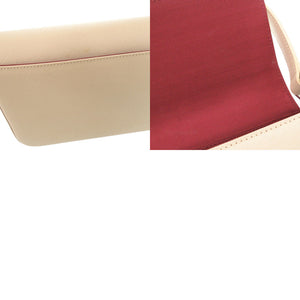 新品同様 バーバリー ロゴプレート レザー ベージュ ハンドバッグ 1672【中古】BURBERRY