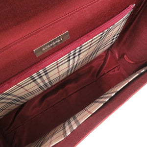 美品 バーバリー ロゴ レザー ベージュ ハンドバッグ 1674【中古】BURBERRY