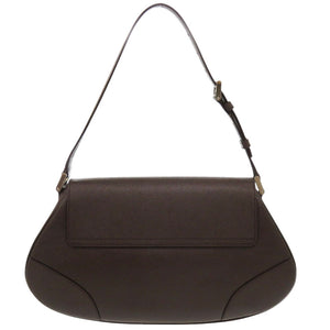 美品 バーバリー ヴィンテージ ロゴ 20230824 レザー ブラウン ハンドバッグ 茶 1675【中古】BURBERRY