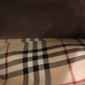 美品 バーバリー ヴィンテージ ロゴ 20230824 レザー ブラウン ハンドバッグ 茶 1675【中古】BURBERRY