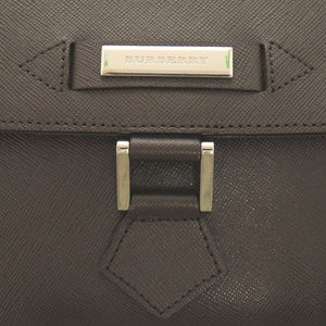 美品 バーバリー ヴィンテージ ロゴ 20230824 レザー ブラウン ハンドバッグ 茶 1675【中古】BURBERRY