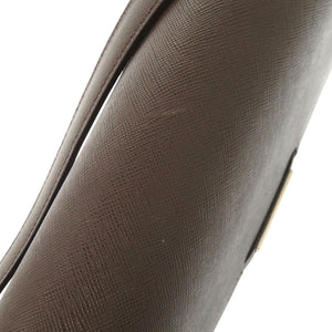 美品 バーバリー ヴィンテージ ロゴ 20230824 レザー ブラウン ハンドバッグ 茶 1675【中古】BURBERRY