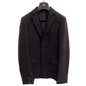 新品同様 フェンディ FJ0853 ウール ブラック テーラードジャケット 黒 1681【中古】FENDI