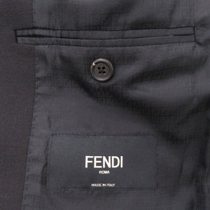 新品同様 フェンディ FJ0853 ウール ブラック テーラードジャケット 黒 1681【中古】FENDI