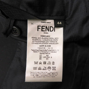 新品同様 フェンディ FJ0853 ウール ブラック テーラードジャケット 黒 1681【中古】FENDI