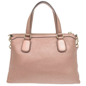 グッチ ソーホー 308362 レザー ピンク 2WAY ハンドバッグ ショルダーバッグ 1692【中古】GUCCI