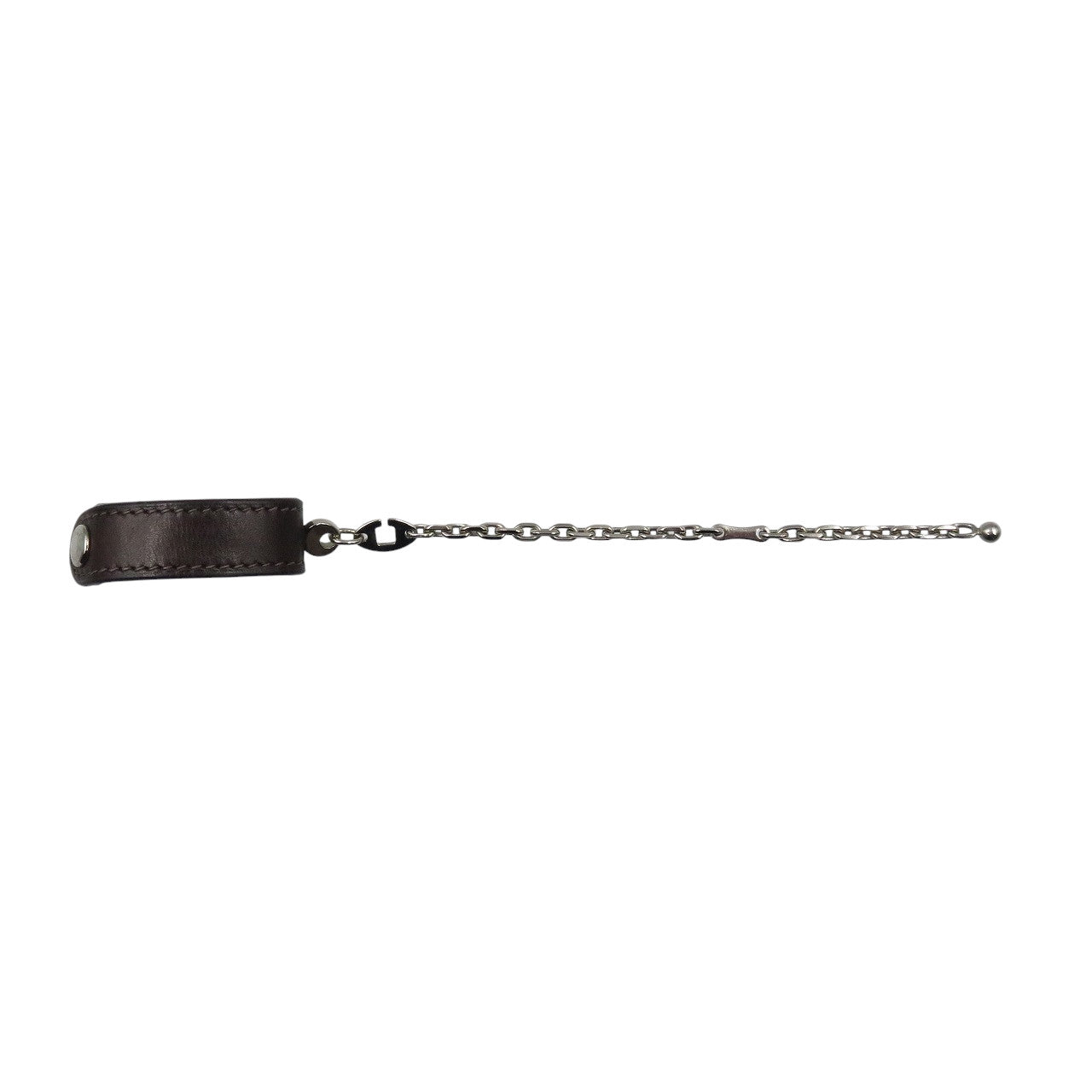 エルメス セリエ レザー シルバー金具 ブラウン グローブホルダー 1709【中古】HERMES