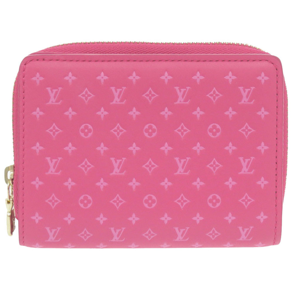 新品同様 ルイ ヴィトン ポルトフォイユ ルー モノグラム M82357 ICチップ カーフレザー ピンク 二つ折り財布 LV 1710【中古】LOUIS VUITTON